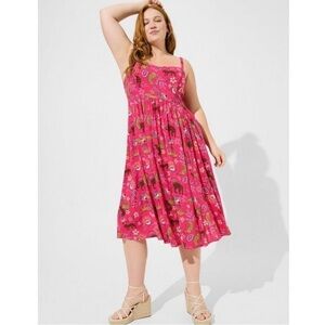 NWT TORRID Midi Lenny Sweetheart Dress
